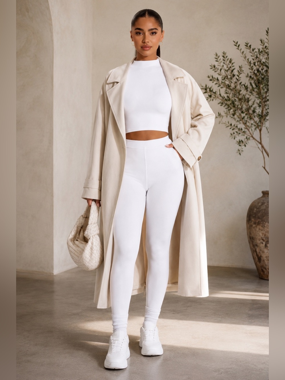 Naked Wardrobe NW Sculpt Leggings White